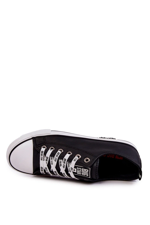 Męskie Skórzane Trampki Big Star KK174047 Czarne