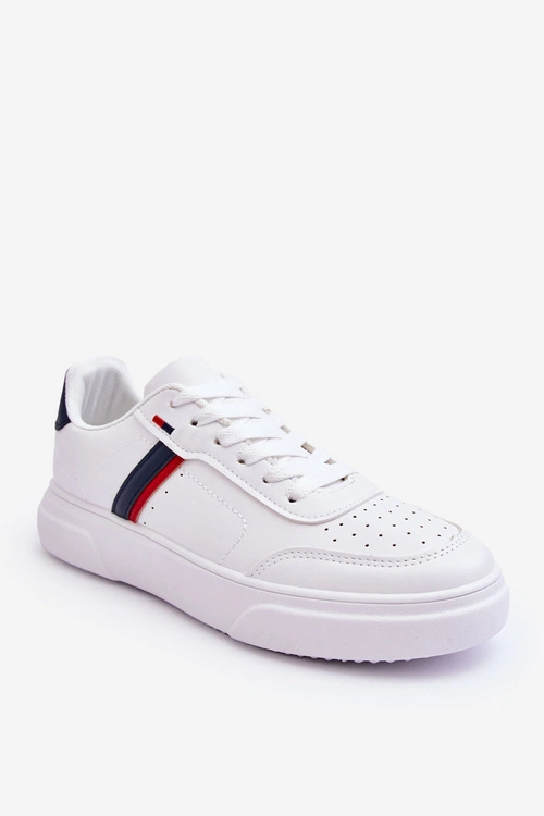 Męskie Klasyczne Buty Sportowe Biało-Granatowe Enrique
