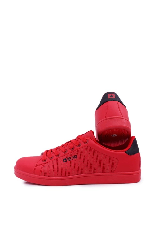 Trampki Męskie Big Star Sportowe Czerwone DD174390