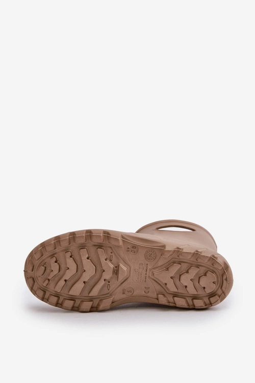 Kalosze Damskie Wodoszczelne LEMIGO GARDEN 752 Camel
