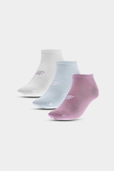 Skarpety Casual Przed Kostkę Damskie 3 Pary 4FWMM00USOCF276-90S Multikolor