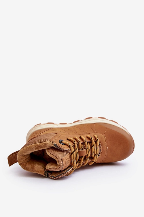 Buty Trekkingowe Trapery Ocieplane Dziecięce Camel Big Star MM374202