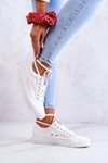 Damskie Tenisówki Materiałowe Cross Jeans JJ2R4050C Białe