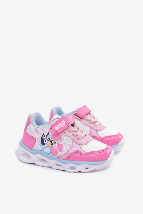 Sneakersy Dla Dziewczynki Bluey Ze Świecącą Podeszwą 8704215 Różowe