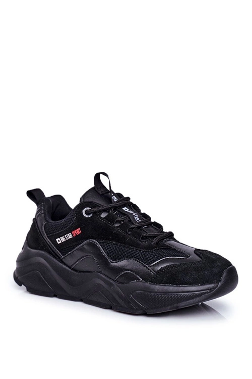 Damskie Sportowe Obuwie Sneakersy Big Star Czarne FF274959