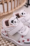 Dziecięce Sportowe Buty Z Pandą Biało Różowe Chico