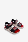 Dziecięce Sandałki Grendene Kids JJ385011 Czarno-Czerwone