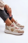 Sneakersy Damskie Na Platformie Multikolor Lenivia