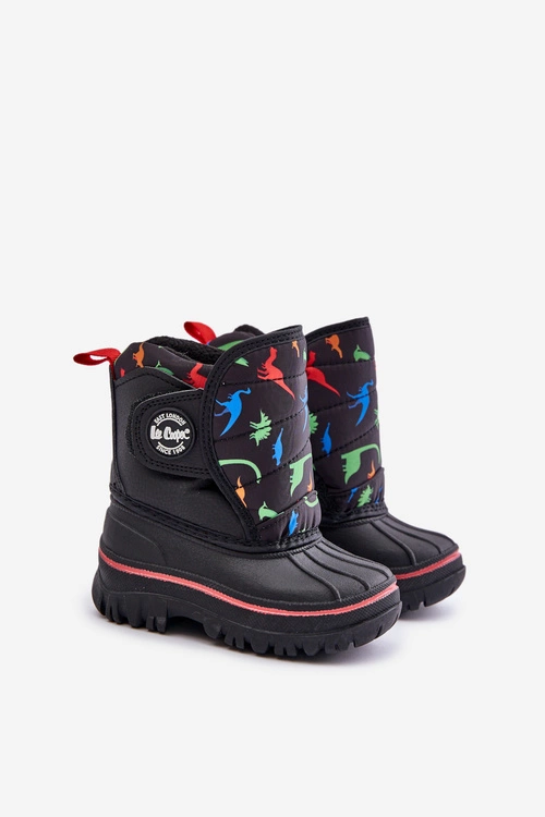 Śniegowce Dziecięce Na Rzep Lee Cooper LCJ-24-44-2861K Czarne