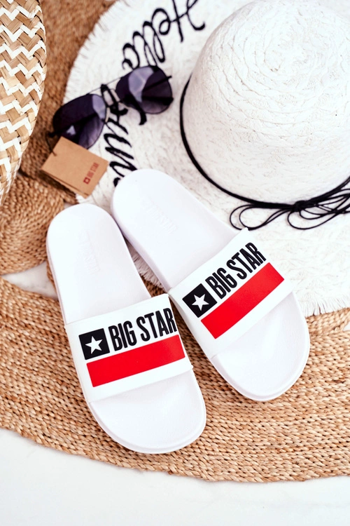Klapki Damskie Big Star Klasyk Białe GG274047