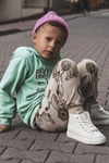 Dziecięce Wysokie Trampki Na Suwak Big Star KK374227 Białe