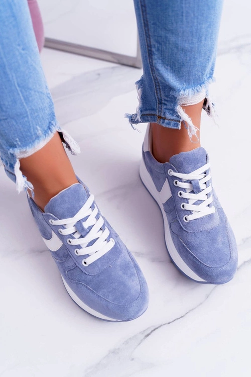 Sportowe Damskie Niebieskie Buty SportFreak