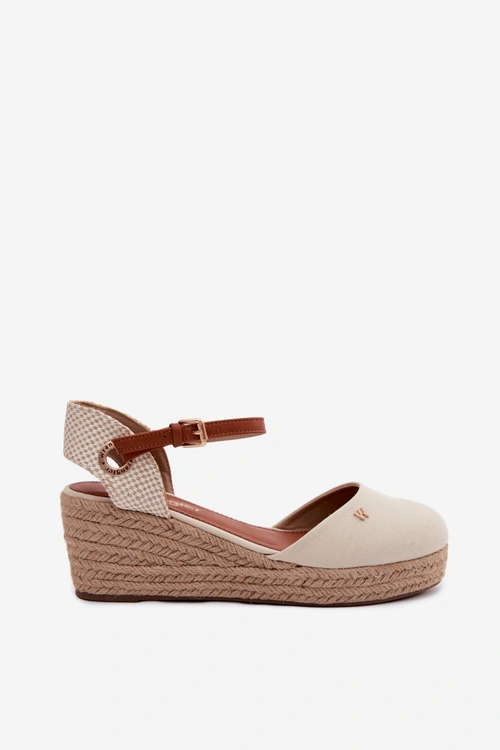 Sandały Espadryle Damskie Na Koturnie Wrangler 20261087-99Q Beżowe