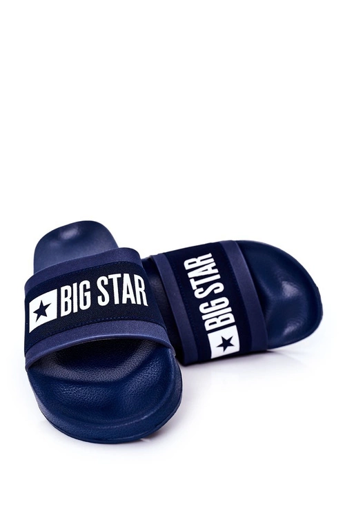 Męskie Klapki Big Star HH174833 Granatowe