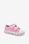 Trampki Dziewczęce Na Rzepy Lee Cooper LCW-25-02-3265K Różowe