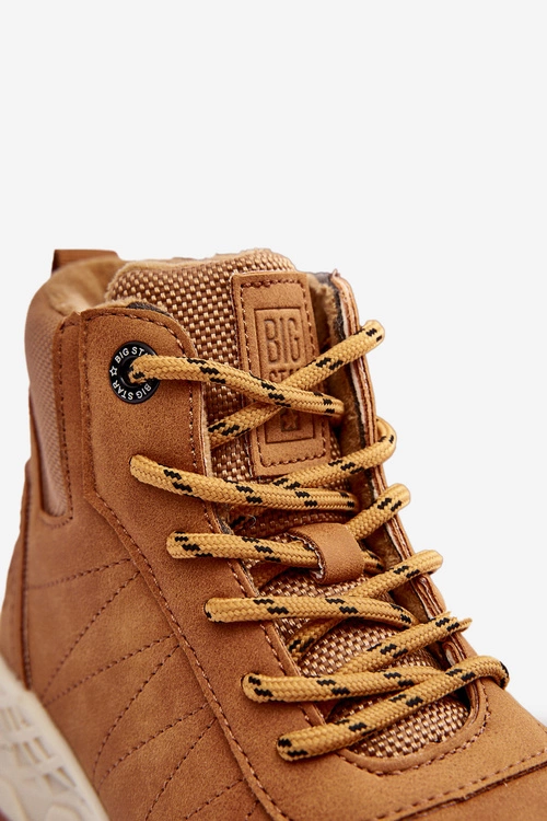 Buty Trekkingowe Trapery Ocieplane Dziecięce Camel Big Star MM374202