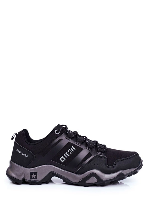 Trekkingowe Męskie Buty Big Star Outdoor Czarne GG174269
