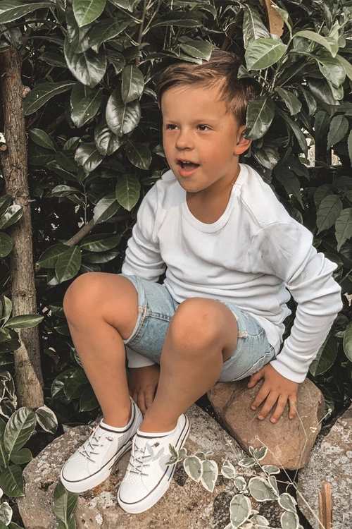 Dziecięce Przewiewne Trampki Białe Kids Club