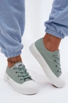 Trampki Damskie Na Platformie LEE ISLA C WOMEN LOW 50261002.98K Miętowe