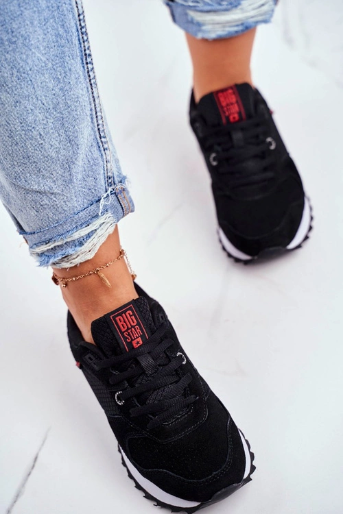 Damskie Sportowe Obuwie Sneakersy Big Star Czarne GG274524