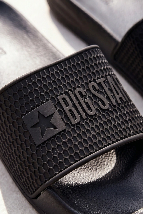 Klapki Męskie Na Piankowej Podeszwie Big Star SS174356 Czarne