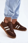 Sneakersy Damskie Czekoladowe Seabell