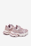 Sneakersy Dziecięce Na Grubej Podeszwie Różowe Lianees