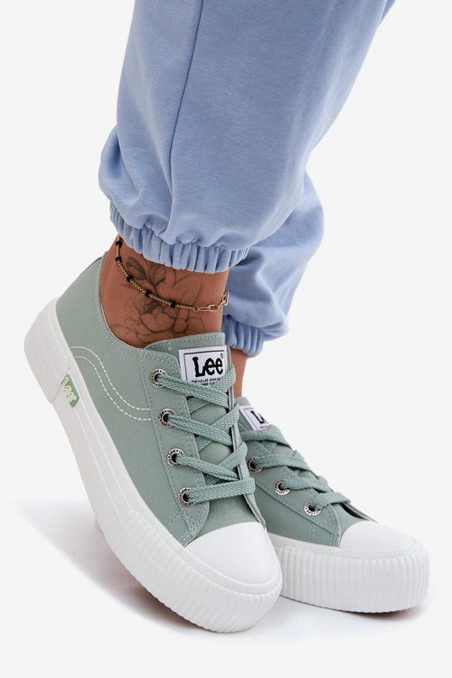 Trampki Damskie Na Platformie LEE ISLA C WOMEN LOW 50261002.98K Miętowe