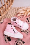 Dziecięce Wysokie Trampki Z Suwakiem BIG STAR HH374087 Różowe
