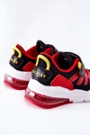 Dziecięce Sportowe Buty Na Rzep ABCKIDS Czarno-Czerwone