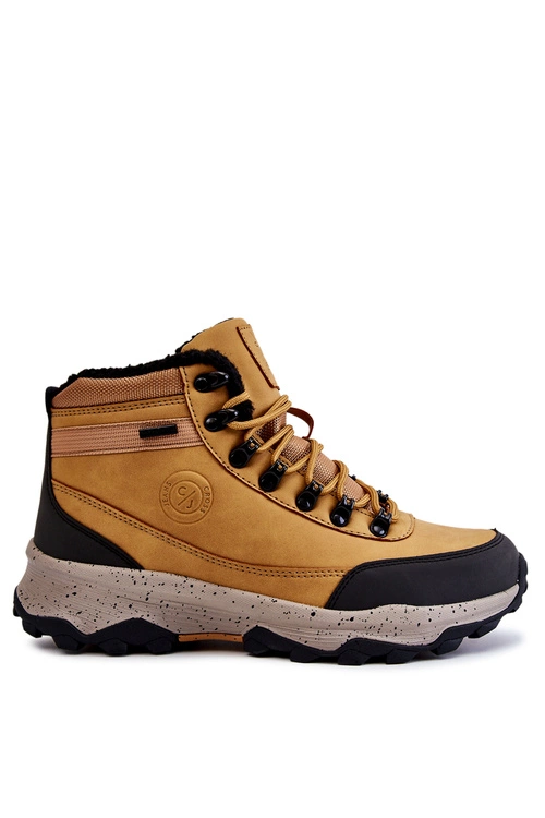 Męskie Ocieplane Buty Trekkingowe Cross Jeans KK1R4026C Camel