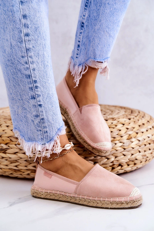 Damskie Klasyczne Espadryle Big Star JJ274955 Różowe