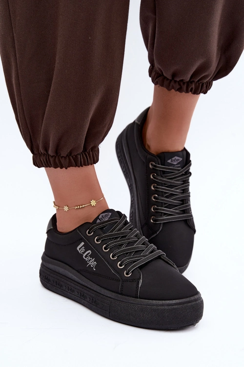 Trampki Na Platformie Lee Cooper LCJ-26-44-4560 Czarne