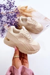 Dziecięce Sportowe Buty Sneakersy Beżowe Kizzie