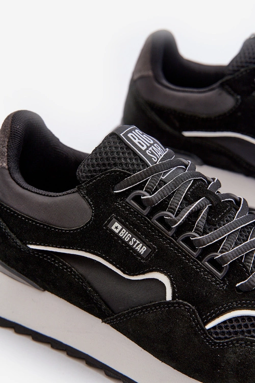 Sneakersy Męskie Big Star NN174321 Memory Foam System Czarne