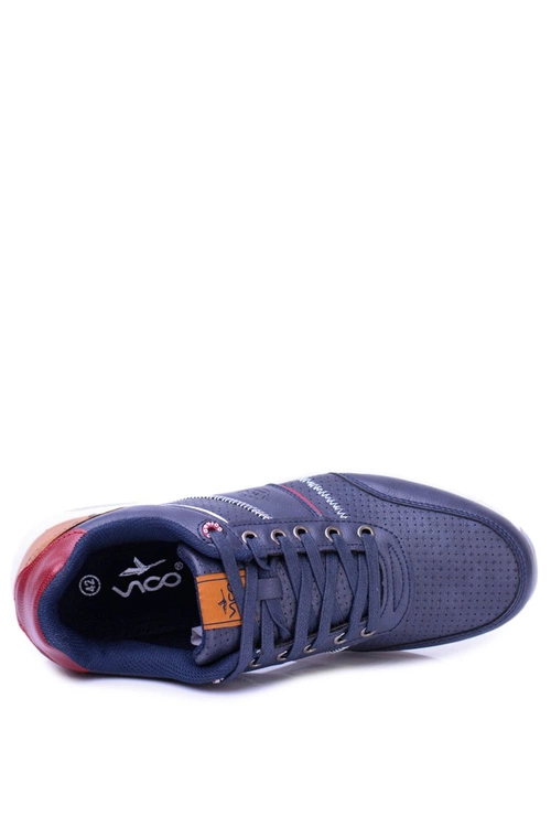 Granatowe Męskie Sportowe Buty Dimi