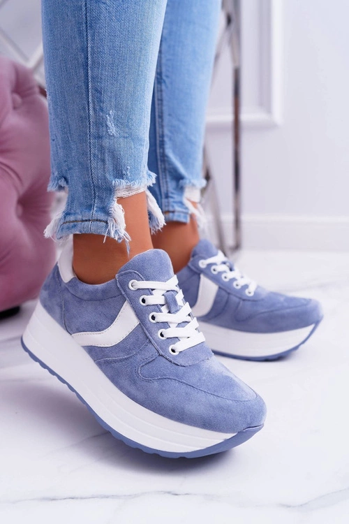Sportowe Damskie Niebieskie Buty SportFreak