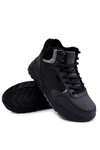 Męskie Ocieplane Buty Trekkingowe Cross Jeans KK1R4031C Czarne