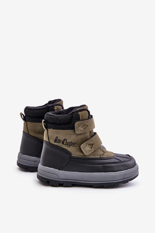 Ocieplane Śniegowce Chłopięce Lee Cooper LCJ-23-01-2058 Zielone