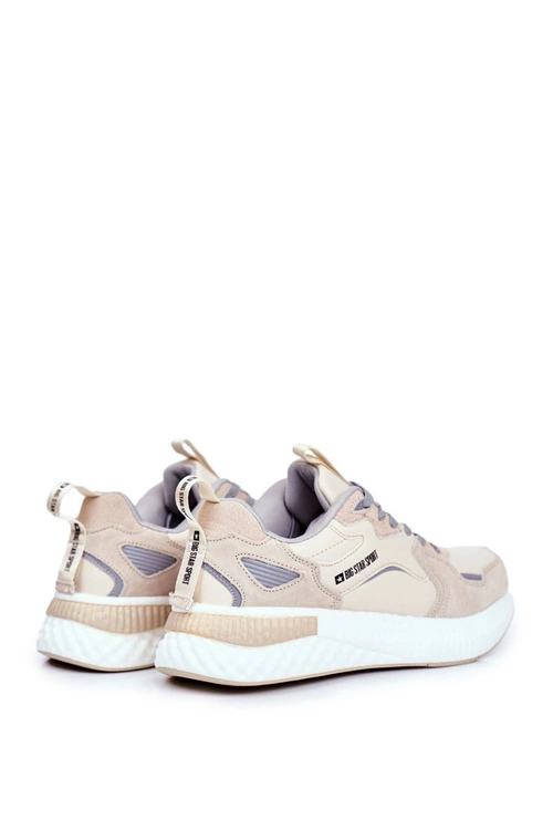 Sportowe Męskie Buty Big Star Beżowe GG174465