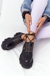 Skórzane Półbuty Oxfordy Lewski Shoes 3011-0 Czarne