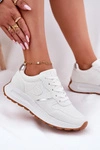 Sneakersy Damskie Na Platformie Big Star RR274487 Hi-Poly System Białe