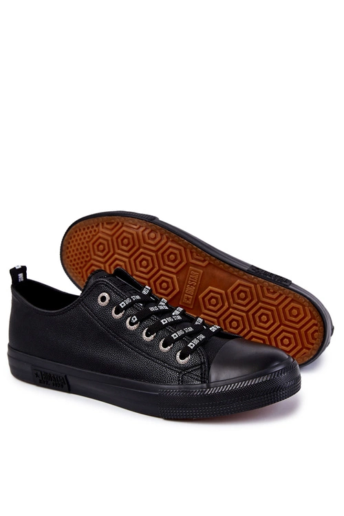 Męskie Skórzane Trampki Big Star KK174053 Czarne