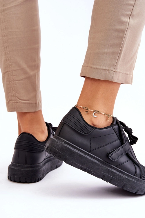 Damskie Modne Sportowe Buty Czarne Genesis