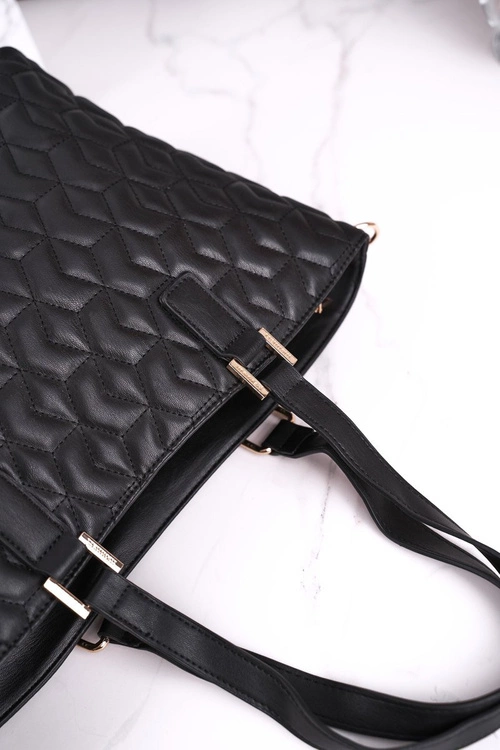 Elegancka Damska Torebka MONNARI BAG5470-020 Czarna Pikowana