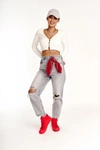 Damskie Wysokie Trampki Big Star FF274580 Czerwone
