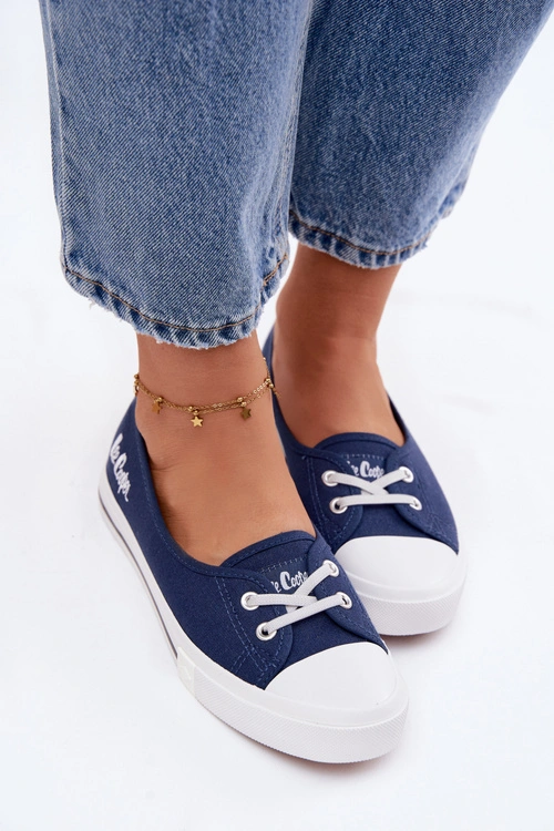 Tenisówki Trampki Damskie Lee Cooper LCW-26-31-4355 Granatowe
