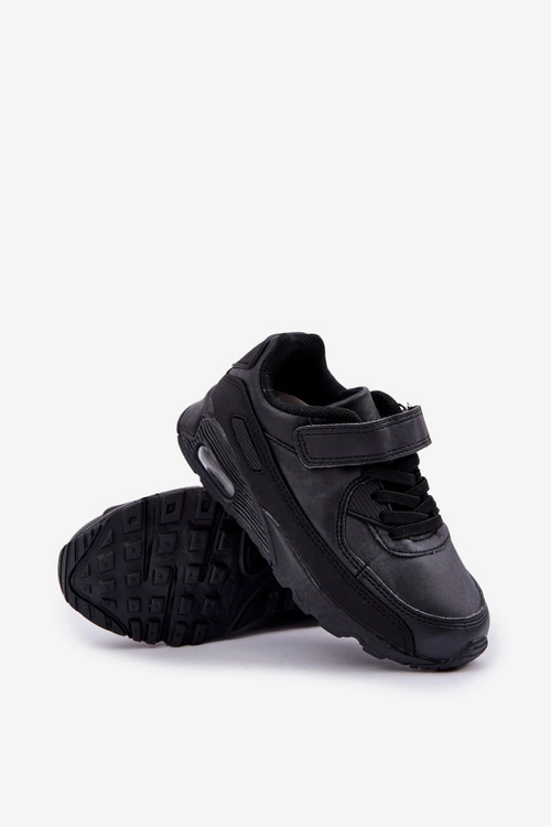 Sneakersy Dziecięce Na Rzep Czarne Krissandra
