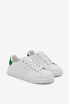 Trampki Sneakersy Męskie Z Eko Skóry Big Star OO174116 Biało-Zielone