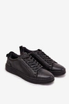 Skórzane Sneakersy Męskie Lee Cooper LCJ-25-33-3965 Czarne